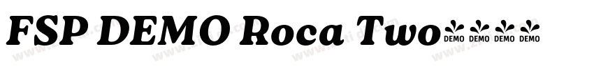 FSP DEMO Roca Two字体转换 FSP DEMO Roca Two字体转换